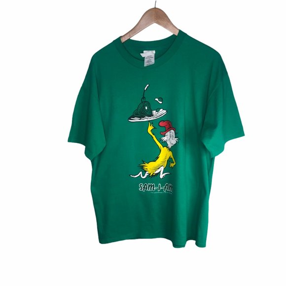 True Vintage Like New Dr. Suess "Sam I Am" 90's  L - Picture 1 of 5
